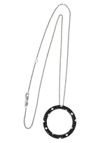 Roberto Coin 4.85 CTW Black Sapphire Diamond 18 Karat White Gold Fantasia Drop Necklace - Wilson's Estate Jewelry