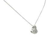 Roberto Coin Diamond 18 Karat White Gold Tiny Treasure Frog Pendant Necklace - Wilson's Estate Jewelry