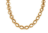 Schlumberger Tiffany & Co. 18 Karat Gold Circle Rope Necklace - Wilson's Estate Jewelry