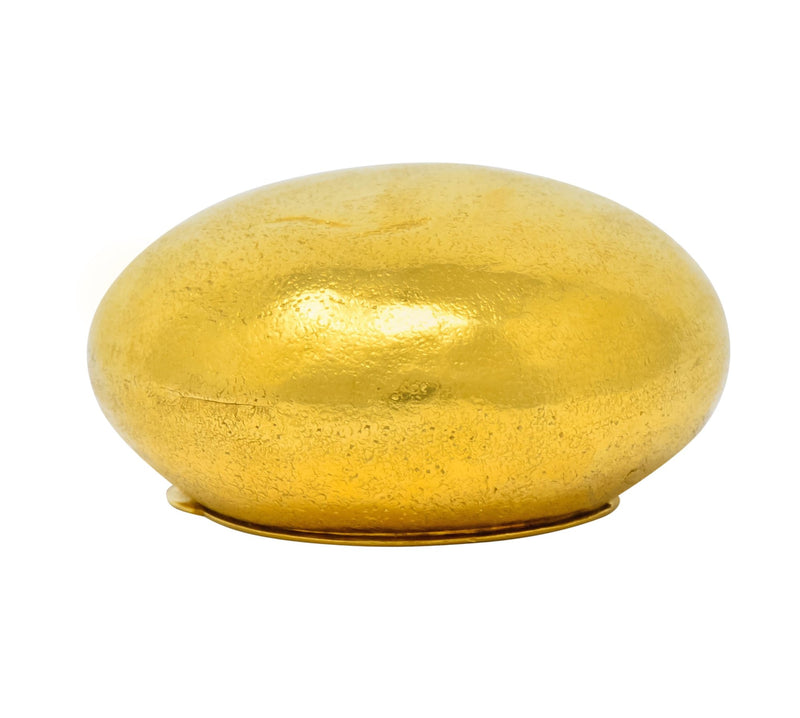 Schlumberger Tiffany & Co. 18 Karat Gold Pebble Pill Box Circa 1960 - Wilson's Estate Jewelry