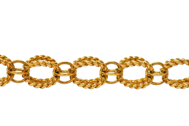 Schlumberger Tiffany & Co. Vintage 18 Karat Gold Circle Rope Bracelet - Wilson's Estate Jewelry