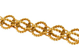 Schlumberger Tiffany & Co. Vintage 18 Karat Gold Circle Rope Bracelet - Wilson's Estate Jewelry