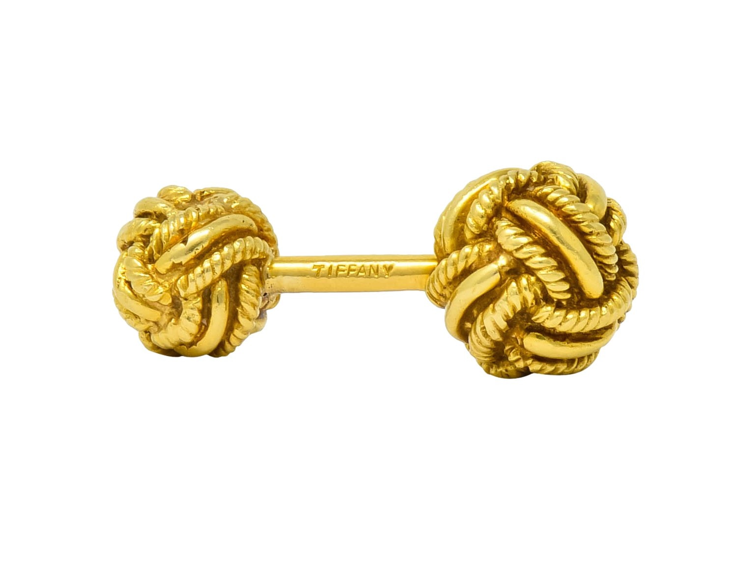 Schlumberger Tiffany & Co. Vintage 18 Karat Gold Men's Knot Cufflinks Circa 1980 - Wilson's Estate Jewelry