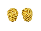 Schlumberger Tiffany & Co. Vintage 18 Karat Gold Men's Knot Cufflinks Circa 1980 - Wilson's Estate Jewelry