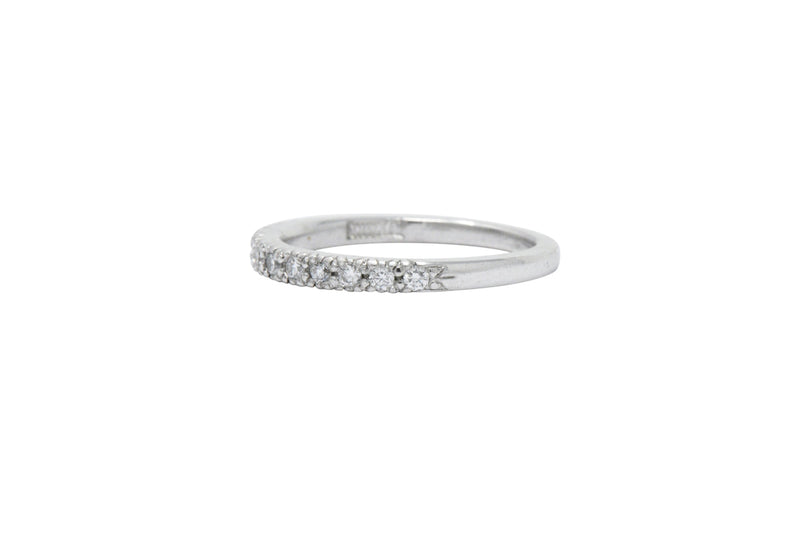 Scott Kay .25 CTW Diamond & Platinum Wedding Band Stackable Ring Wilson's Estate Jewelry