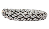 Scott Kay Sterling Silver 18 Karat Gold Doberman Men's Bracelet - Wilson's Estate Jewelry