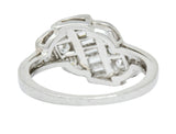 Shreve, Crump & Low Retro 0.70 CTW Diamond Platinum Band Ring - Wilson's Estate Jewelry