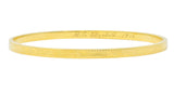 Sloan & Co. Edwardian 14 Karat Gold Bangle Bracelet - Wilson's Estate Jewelry