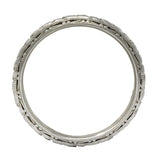Sohengrin 1931 Art Deco 18 Karat White Gold Orange Blossom Band Stack Ring - Wilson's Estate Jewelry