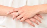 Sohengrin 1931 Art Deco 18 Karat White Gold Orange Blossom Band Stack Ring - Wilson's Estate Jewelry