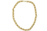 Sophisticated Tiffany & Co. 18 Karat Gold Twisted Link Collar Necklace Wilson's Estate Jewelry