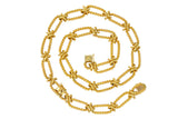 Substantial Contemporary 14 Karat Gold Necklace With Extender - Wilson's Estate Jewelry