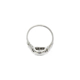Superb Art Deco 1.02 CTW Diamond 14K White Gold Cluster Engagement Ring Wilson's Estate Jewelry