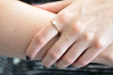Tiffany & Co. 0.25 Carat Diamond 18 Karat Yellow Gold Platinum Engagement Ring Wilson's Estate Jewelry