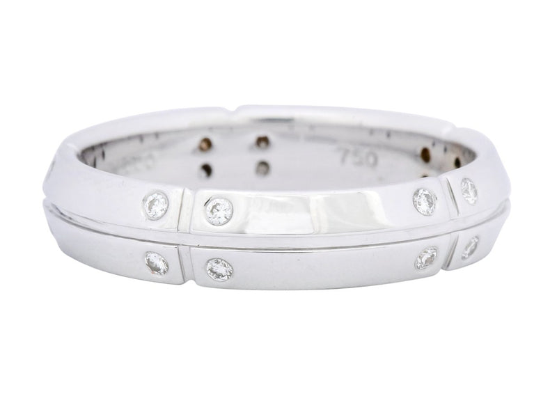 Tiffany & Co. 0.30 CTW Diamond 18 Karat White Gold Streamerica Band Ring - Wilson's Estate Jewelry
