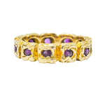 Tiffany & Co. Vintage 0.55 CTW Ruby 14 Karat Gold Eternity Band Ring Wilson's Estate Jewelry