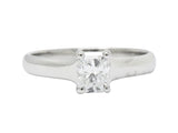 Tiffany & Co. 0.59 CTW Lucida Diamond Platinum Engagement Ring GIA Circa 2002 Wilson's Estate Jewelry