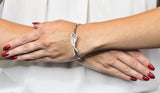 Tiffany & Co. 0.82 CTW Diamond 18 Karat White Gold Tiffany Bow Cuff Bracelet - Wilson's Estate Jewelry