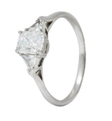 Tiffany & Co. 0.89 CTW Lucida Triangular Diamond Platinum Engagement Ring - Wilson's Estate Jewelry