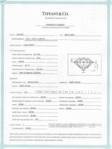 Tiffany & Co. 0.93 CTW Diamond Platinum Solitaire Engagement Ring Wilson's Estate Jewelry