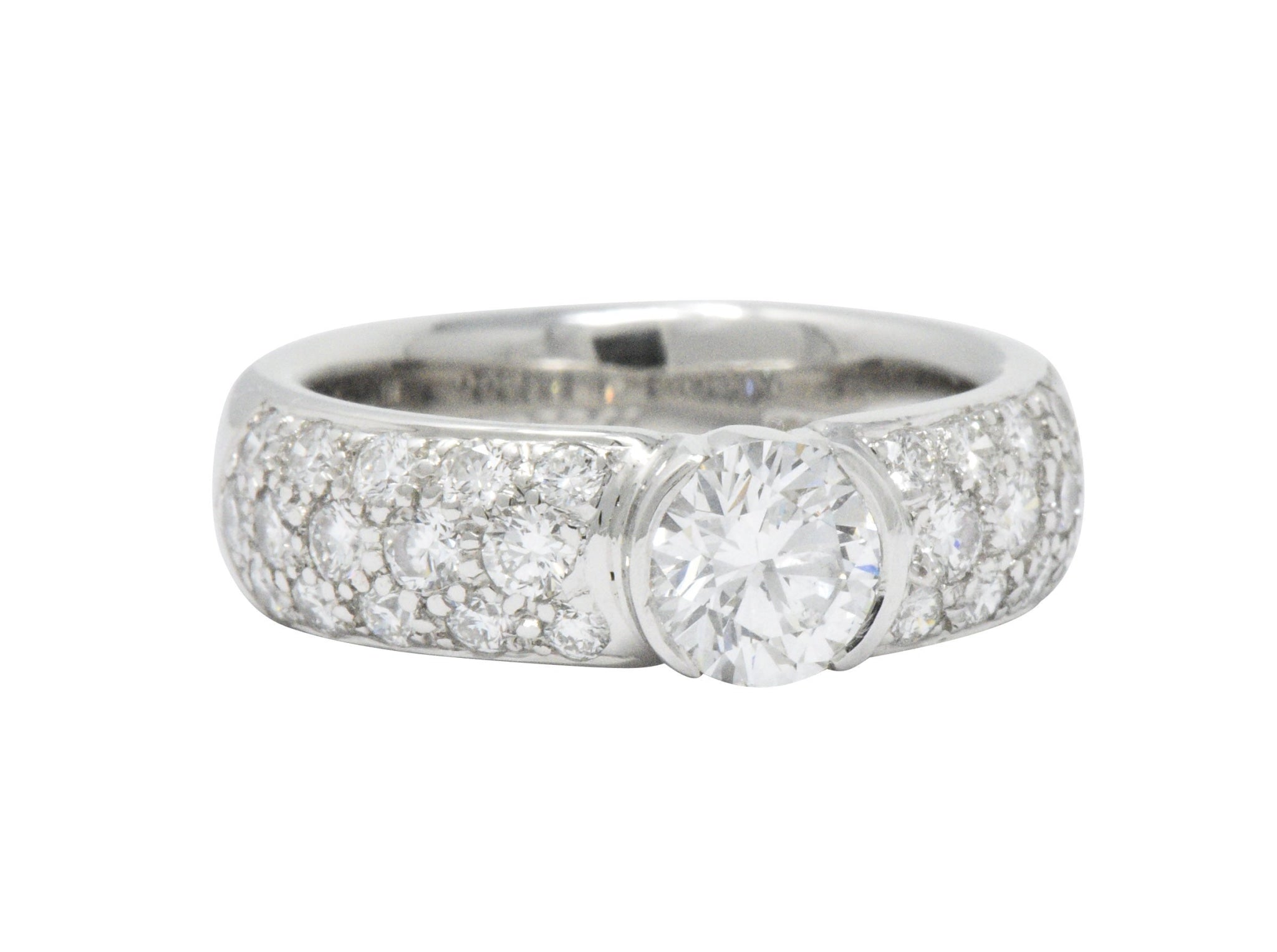 Tiffany & Co. 1.48 CTW Diamond And Platinum Engagement Ring GIA Wilson's Estate Jewelry