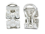 Tiffany & Co. 1.60 CTW Diamond Platinum Link Earrings - Wilson's Estate Jewelry
