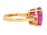 Tiffany & Co. 11.09 CTW Pink Tourmaline Diamond 18 Karat Gold Cocktail Ring - Wilson's Estate Jewelry