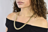 Tiffany & Co. 14 Karat Gold 24 Inch Curbed Chain Necklace Wilson's Estate Jewelry