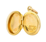 Tiffany & Co. 14 Karat Gold Contemporary Italian Locket Pendant - Wilson's Estate Jewelry