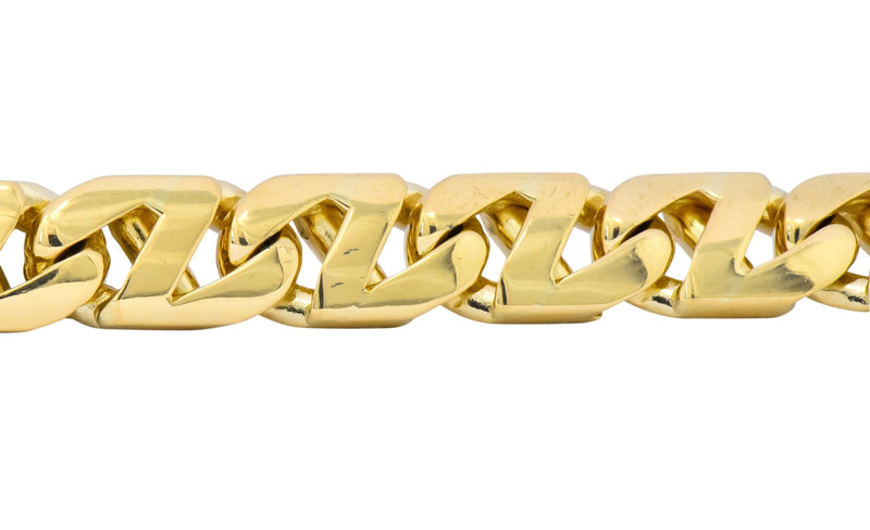 Tiffany & Co. 18 Karat Gold Italian Mariner Unisex Link Bracelet - Wilson's Estate Jewelry