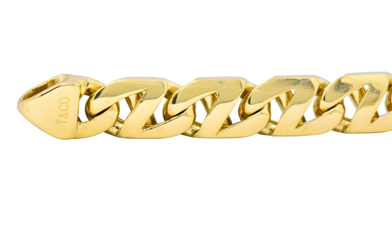 Tiffany & Co. 18 Karat Gold Italian Mariner Unisex Link Bracelet - Wilson's Estate Jewelry