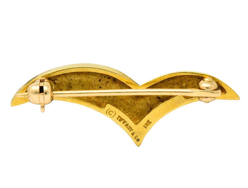 Tiffany & Co. 18 Karat Gold Seagull Brooch - Wilson's Estate Jewelry