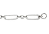 Tiffany & Co. 18 Karat White Gold Link Heart Charm Bracelet - Wilson's Estate Jewelry