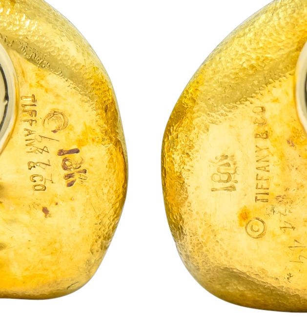 Tiffany & Co. 18 Karat Yellow Gold Contemporary Ear-Clip Earrings - Wilson's Estate Jewelry