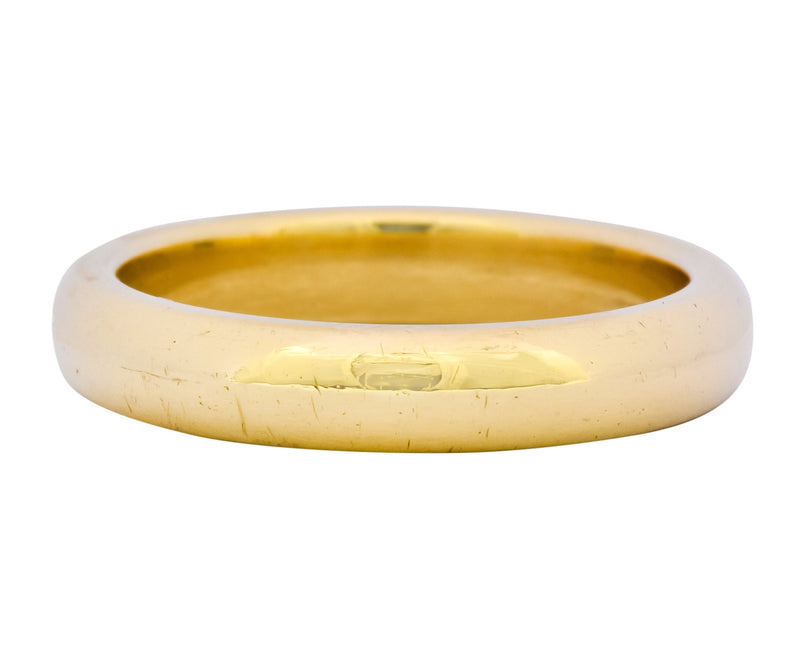 Tiffany & Co. 18 Karat Yellow Gold Contemporary Wedding Band Ring - Wilson's Estate Jewelry
