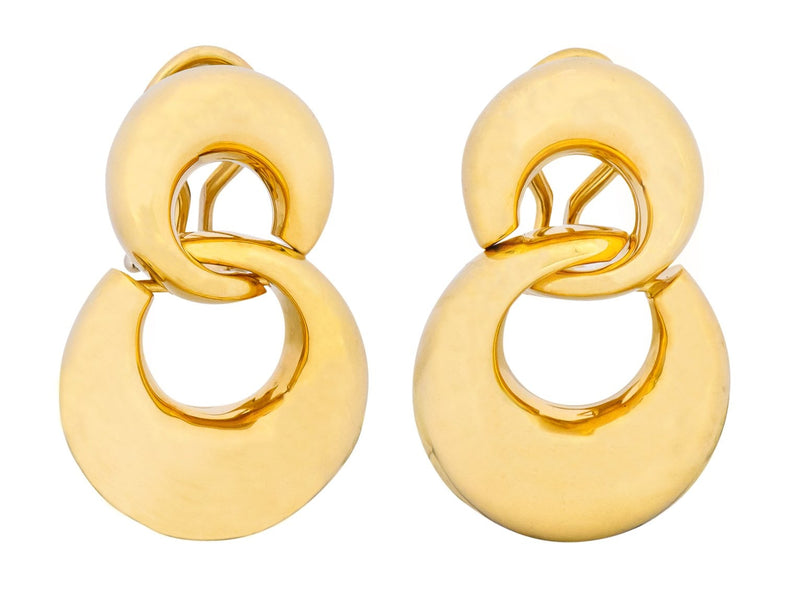 Tiffany & Co. 18 Karat Yellow Gold Drop Earrings - Wilson's Estate Jewelry