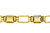 Tiffany & Co. 1940's Retro 32.00 CTW Citrine 14 Karat Gold Link Bracelet - Wilson's Estate Jewelry