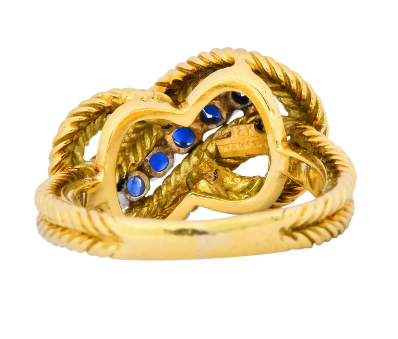 Tiffany & Co. 1960’s 0.55 CTW Sapphire 18 Karat Gold Ring - Wilson's Estate Jewelry