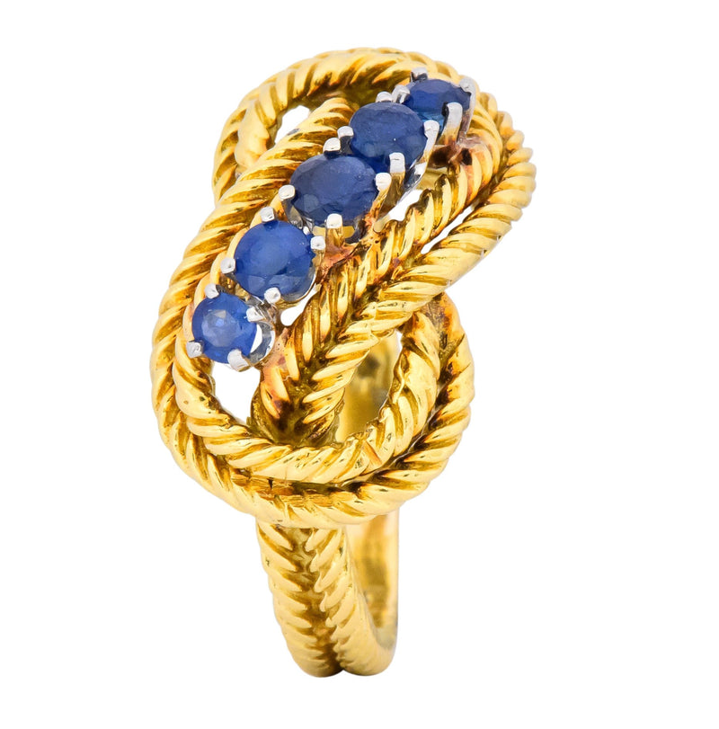 Tiffany & Co. 1960’s 0.55 CTW Sapphire 18 Karat Gold Ring - Wilson's Estate Jewelry