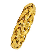 Tiffany & Co. 1960's Vintage 18 Karat Gold Barrel Link Bracelet - Wilson's Estate Jewelry