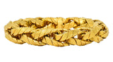 Tiffany & Co. 1960's Vintage 18 Karat Gold Barrel Link Bracelet - Wilson's Estate Jewelry