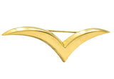 Tiffany & Co. 1980's 18 Karat Gold Seagull Brooch - Wilson's Estate Jewelry
