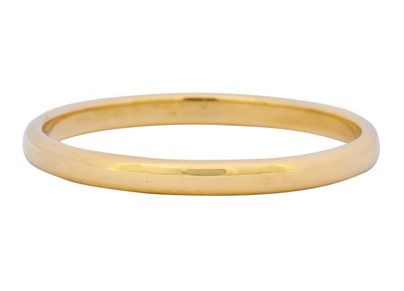 Tiffany & Co. 1999 Modern 18 Karat Gold Stacking Wedding Band Unisex Ring - Wilson's Estate Jewelry
