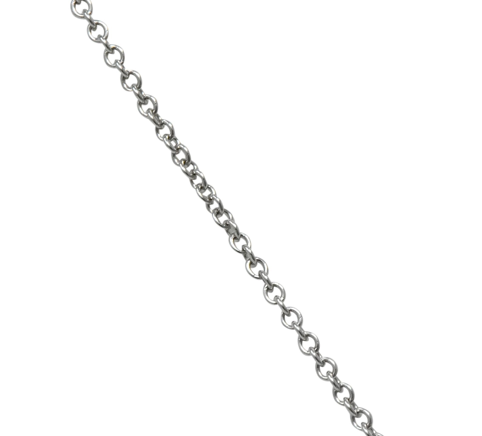 Tiffany & Co. 2001 0.90 CTW Diamond Sapphire 18 Karat White Gold Pendant Necklace - Wilson's Estate Jewelry