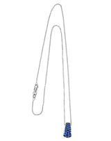 Tiffany & Co. 2001 0.90 CTW Diamond Sapphire 18 Karat White Gold Pendant Necklace - Wilson's Estate Jewelry