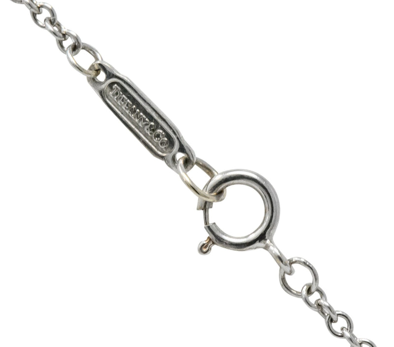 Tiffany & Co. 2003 Atlas 0.30 CTW Round Brilliant Diamond 18 Karat White Gold Pendant Necklace - Wilson's Estate Jewelry