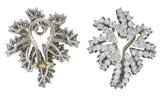 Tiffany & Co. 4.62 CTW Diamond Platinum 18 Karat White Gold Firework Earrings - Wilson's Estate Jewelry