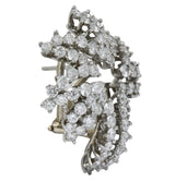 Tiffany & Co. 4.62 CTW Diamond Platinum 18 Karat White Gold Firework Earrings - Wilson's Estate Jewelry