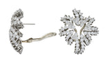 Tiffany & Co. 4.62 CTW Diamond Platinum 18 Karat White Gold Firework Earrings - Wilson's Estate Jewelry