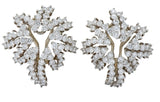 Tiffany & Co. 4.62 CTW Diamond Platinum 18 Karat White Gold Firework Earrings - Wilson's Estate Jewelry